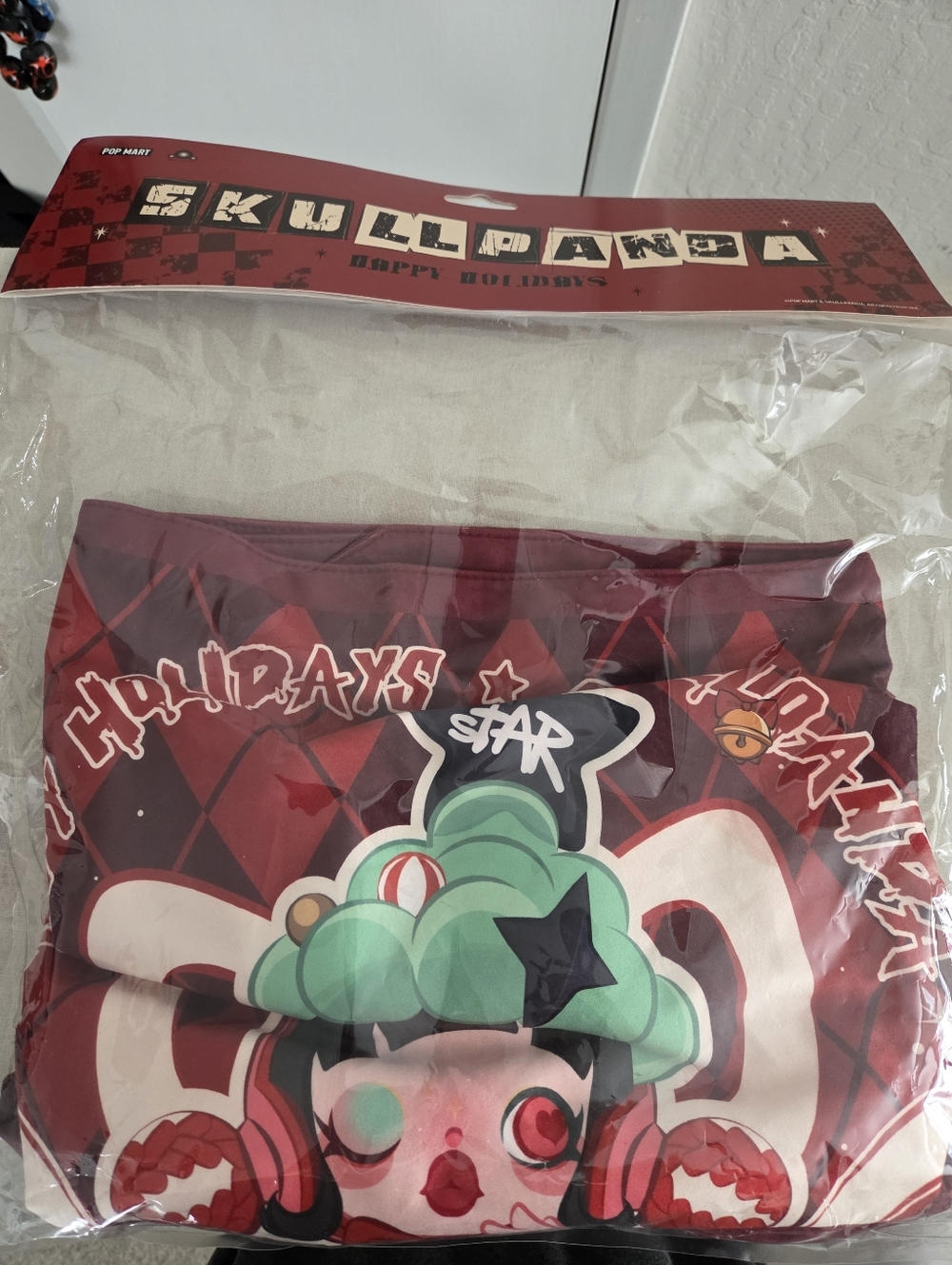 Skullpanda Christmas Series Home Fabric Decorations POP MART table runner scarf